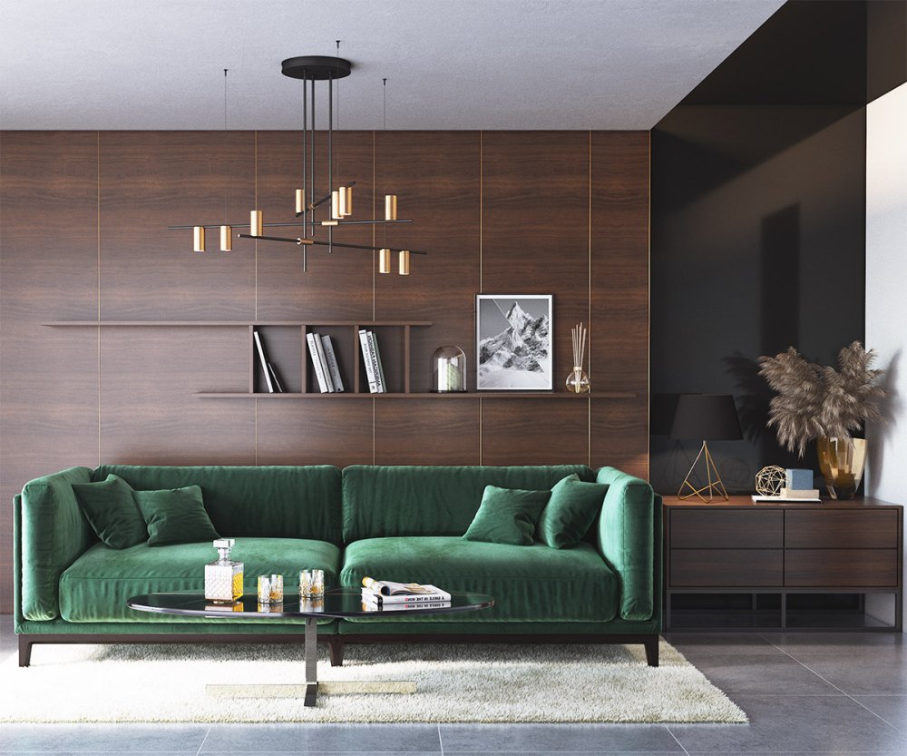 Стеновые панели шпонированные с молдингами