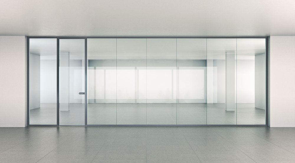 Office glass partition Aludoors linear