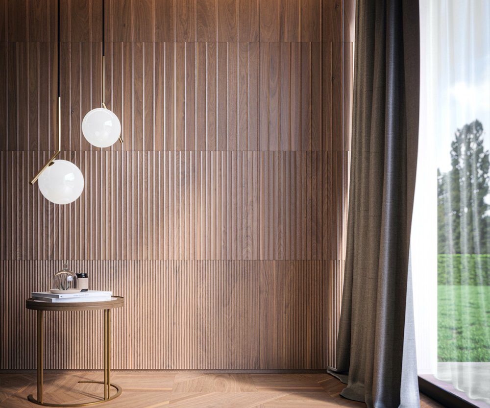 Стеновые панели из массива фрезерованные