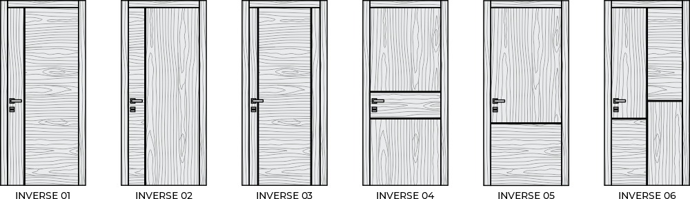 Шпонированные двери Contemporary Inverse Wood в современном стиле Шпонированные двери Contemporary Inverse Wood в современном стиле