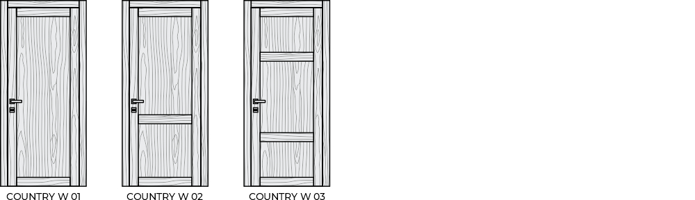 Шпонированные двери Contemporary Country Wood в современном стиле