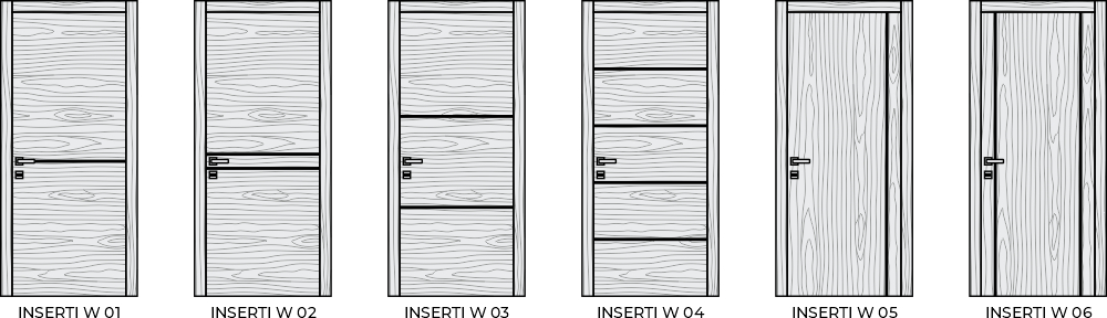 Шпонированные двери Contemporary Inserti Wood в современном стиле Шпонированные двери Contemporary Inserti Wood в современном стиле