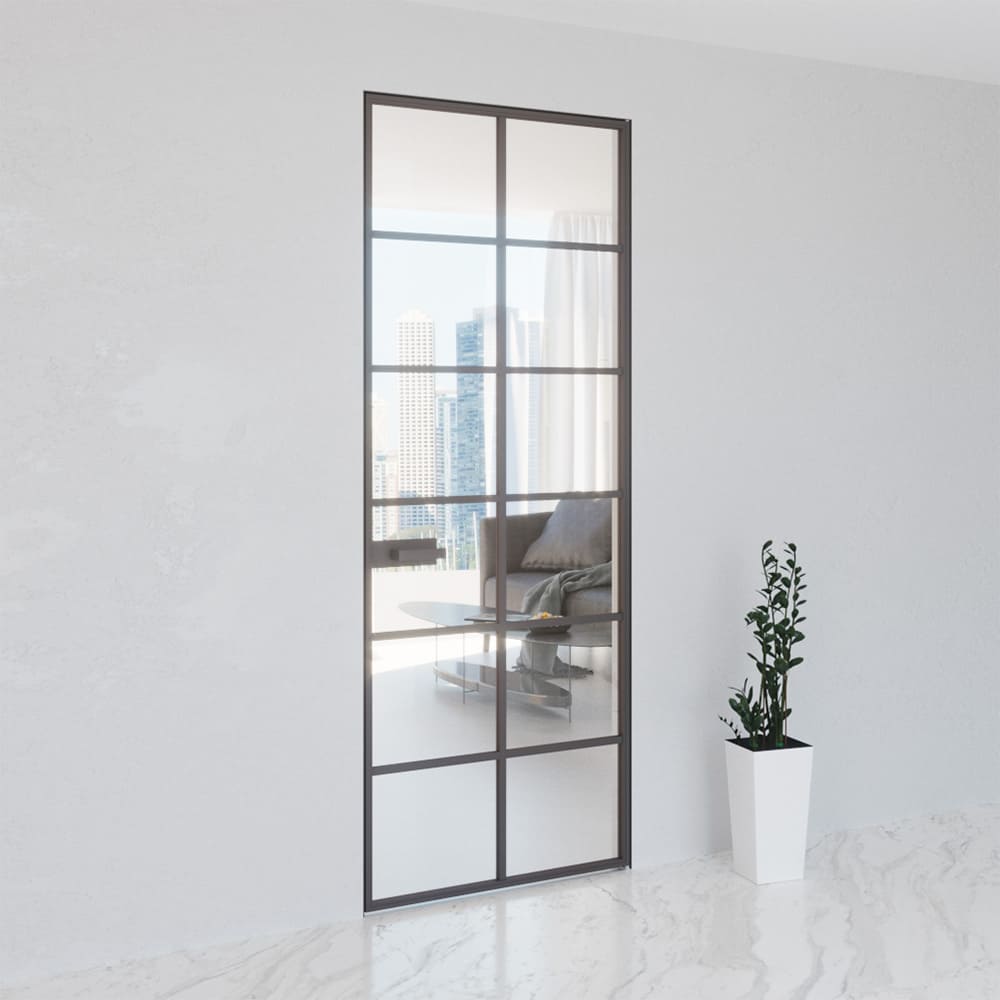 AluDoors QUADRO swing doors with hidden installation