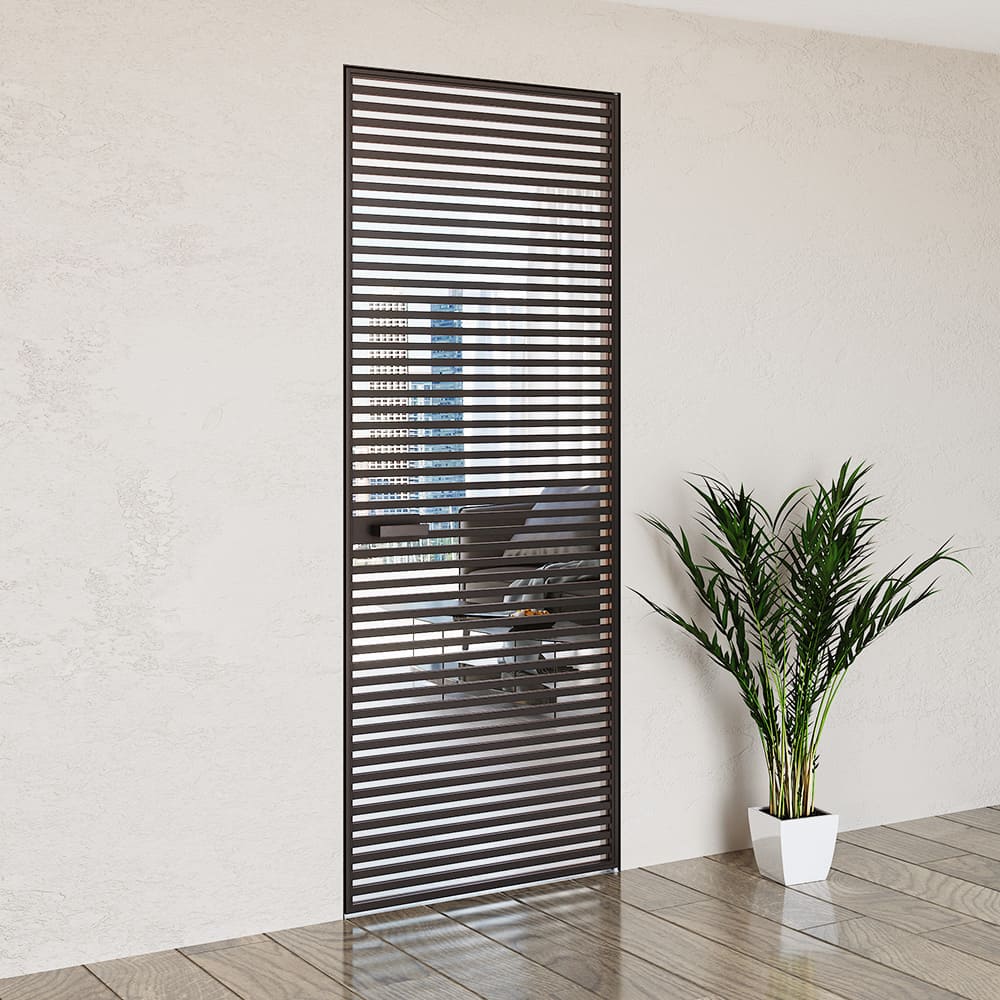 AluDoors PRIME swing doors with hidden installation