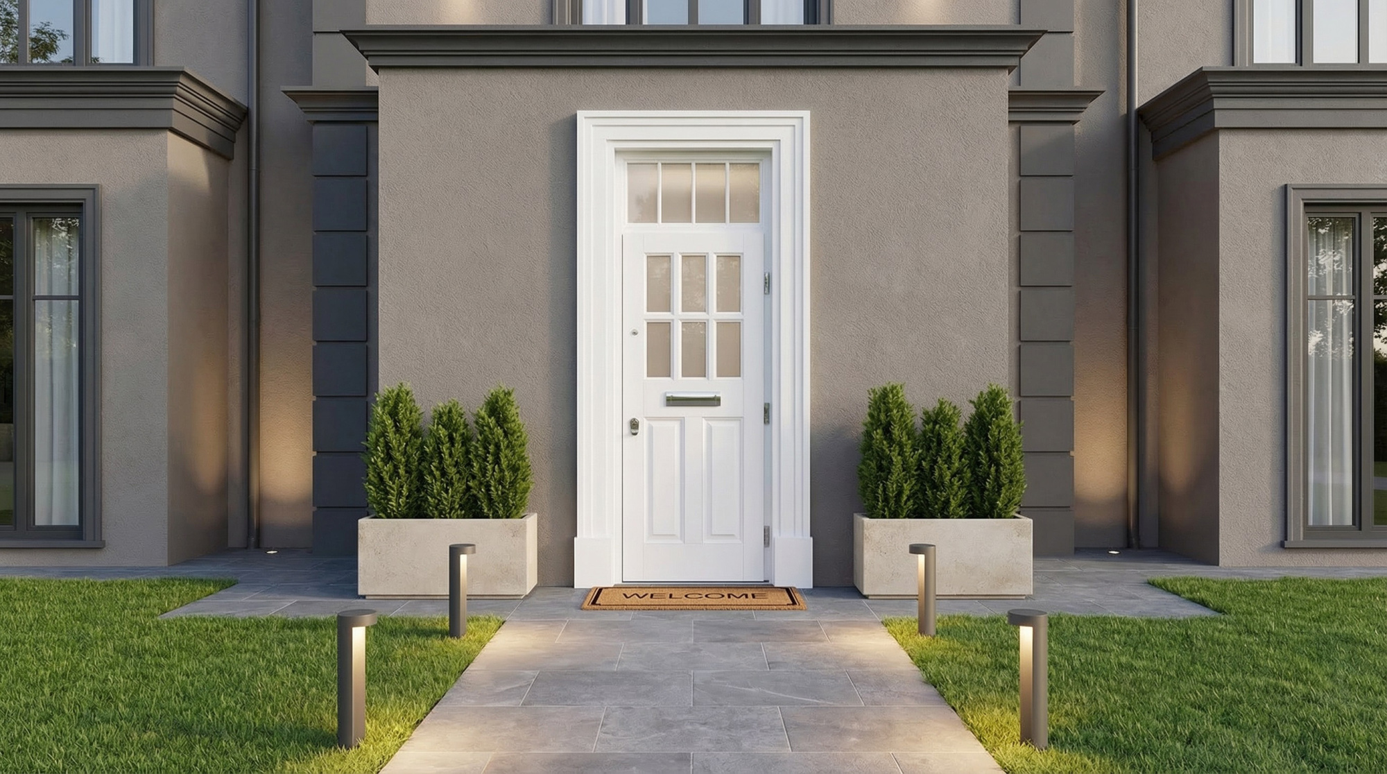 Вхідні двері в котедж з масиву дерева Richmond 1