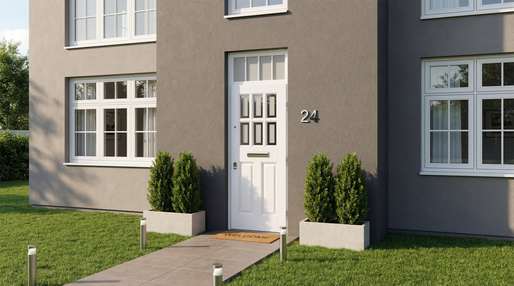 Вхідні двері в котедж з масиву дерева Richmond 1